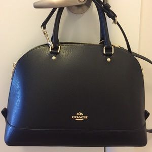 Coach black leather Sierra Satchel or Crossbody